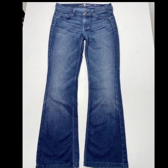 7 For All Mankind Flynt Dark wash Bootcut Jeans 26 - Picture 13 of 14